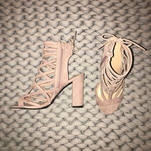 Pink Strappy Heels